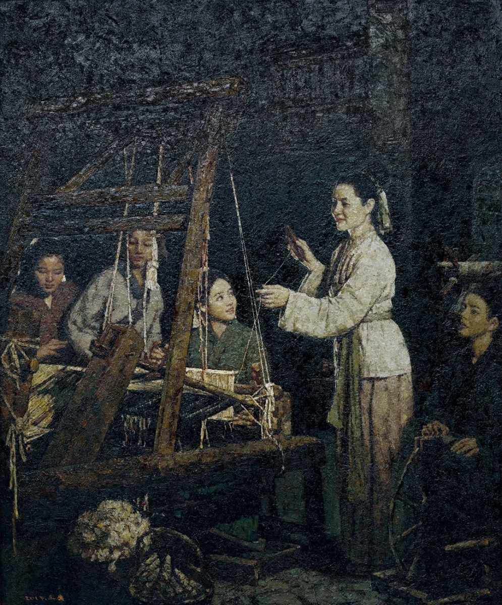 黄道婆—中国纺织之母林永康（广东）200*165cm