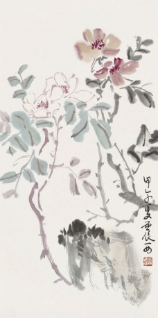 甲午花卉69cm×35cm