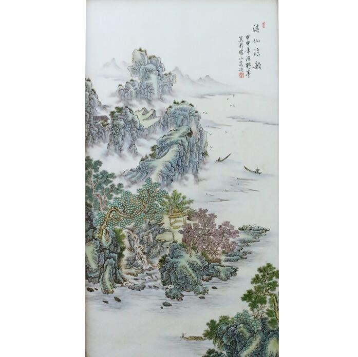 汪野亭瓷板画