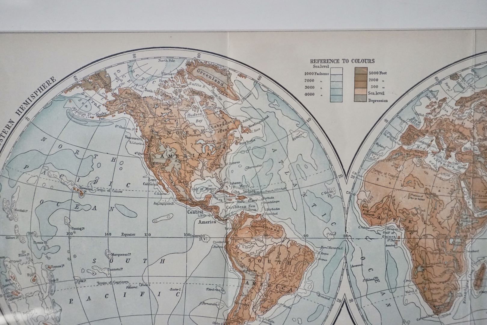 1900年代古董完整世界地图 1 美国 约50*35厘米 1900 纸质