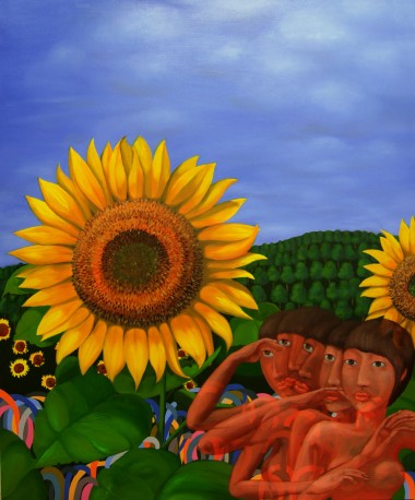 影与带—向日 NO.2,Shadow and Ribbons-Sunflowers series No.2