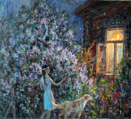 《丁香花·夜晚》