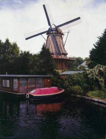 荷兰-阿姆斯特丹郊外的风车