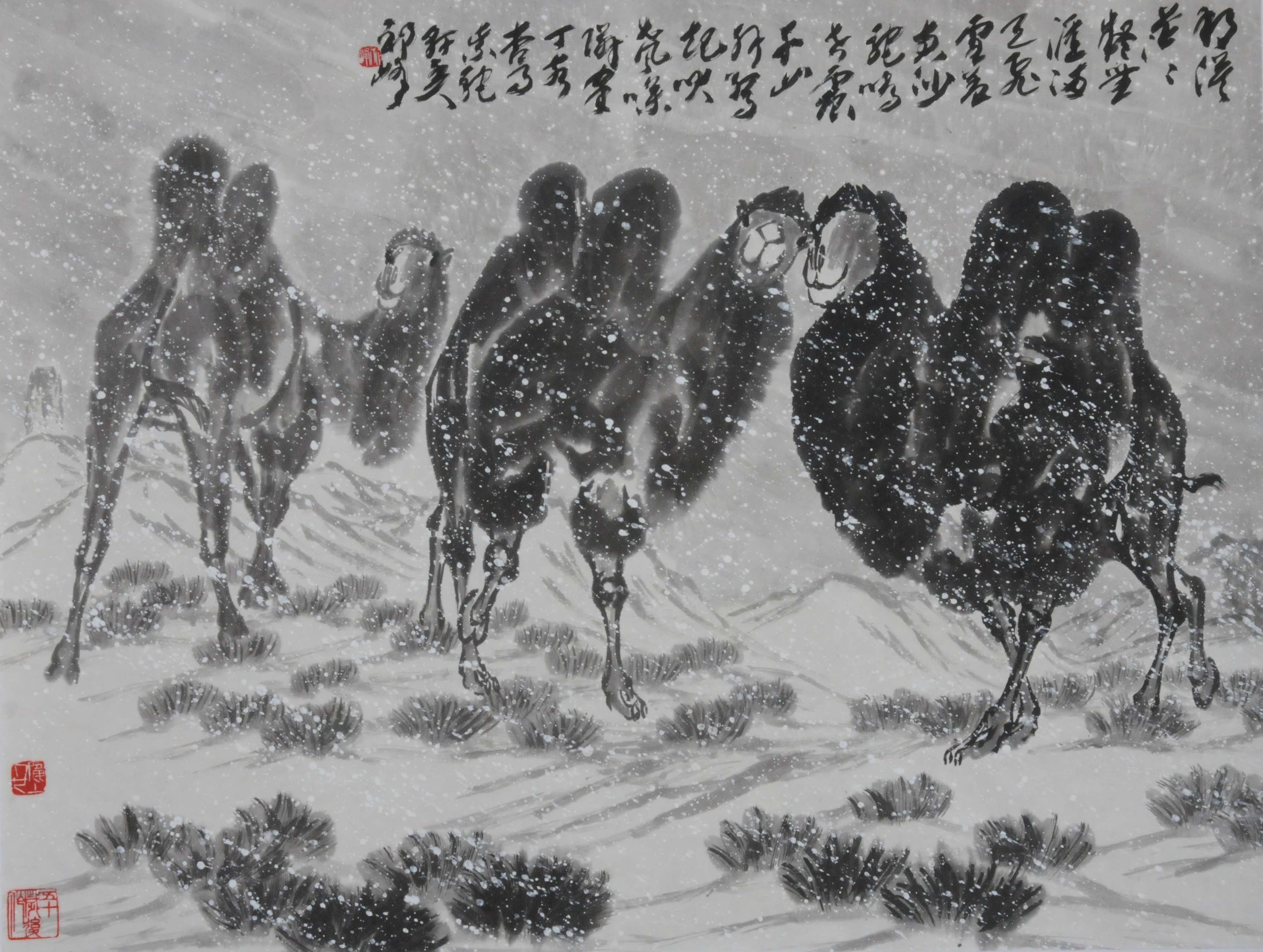 画家祁峰骆驼画价格图片