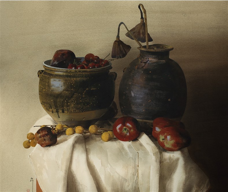 陶罐和鲜果