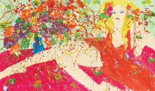 红唇系列 -- 丁雄泉1973-1977 丙烯 蜡笔 西洋纸上作品展