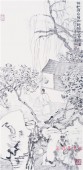 20 樊枫 《桃红复合宿雨》 69.5×34.7cm