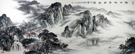 1890 溪山鸣泉清韵图 22平尺