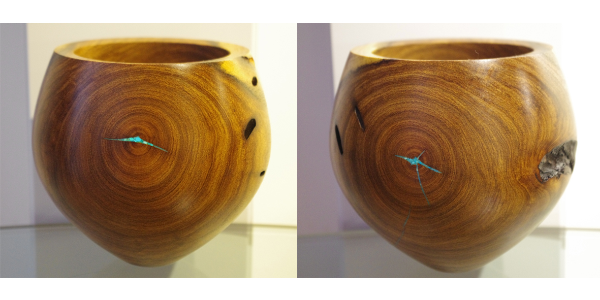木质容器（绿松石镶嵌）“Vessel”