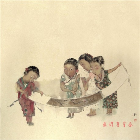 45 谢晓虹-《旧影》纸本水墨 68×68cm 2010年