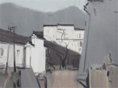 油画《婺源沱川—4》