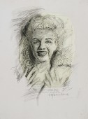 玛丽莲梦露／塑形膏、铅笔／50×60cm2014