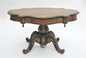 铜镶橡木桌