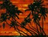 椰林夕阳 