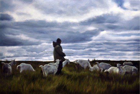 望向远方的牧羊人