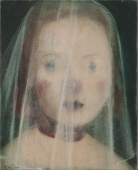季鑫 戴面纱的肖像 2014 布面油画 36×28cm