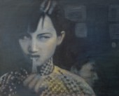 中国电影-马路天使 80x100cm布面油画-3  2013年-1
