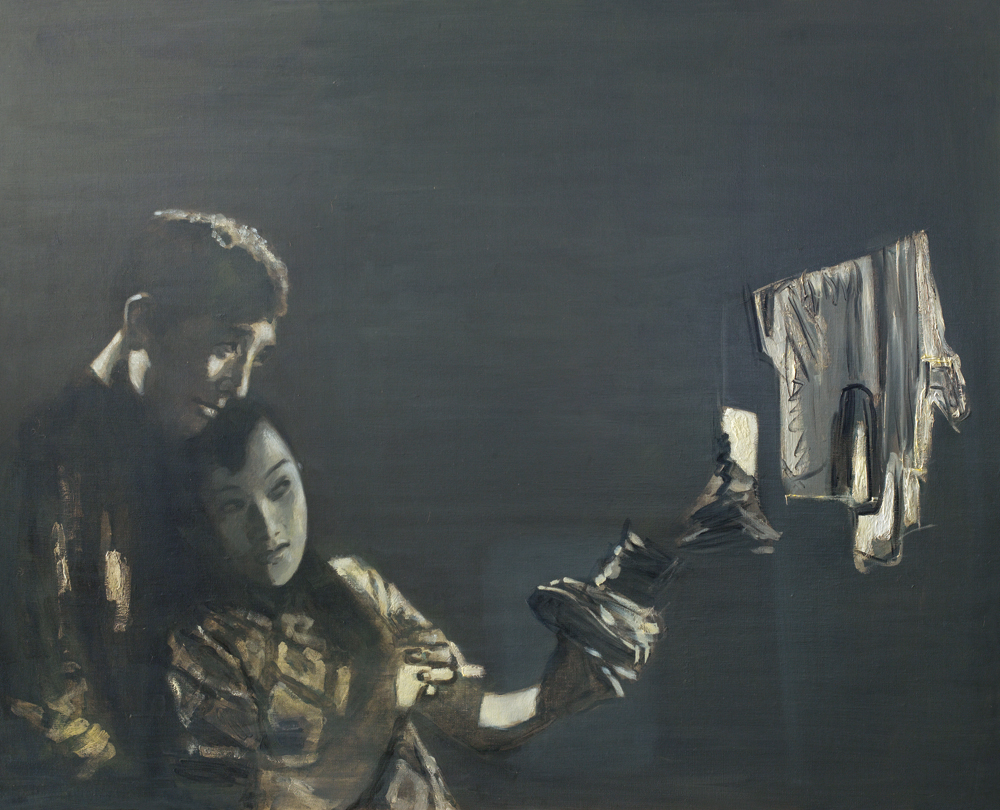 中国电影-马路天使 80x100cm布面油画-1 2013年-1