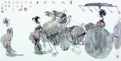 9渭水徜徉图69x138CM