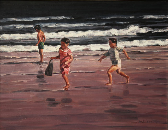 海边的孩子 91x117cm 2012年