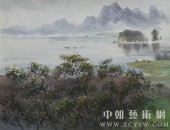 朝鲜画/朝鲜油画-湖之景