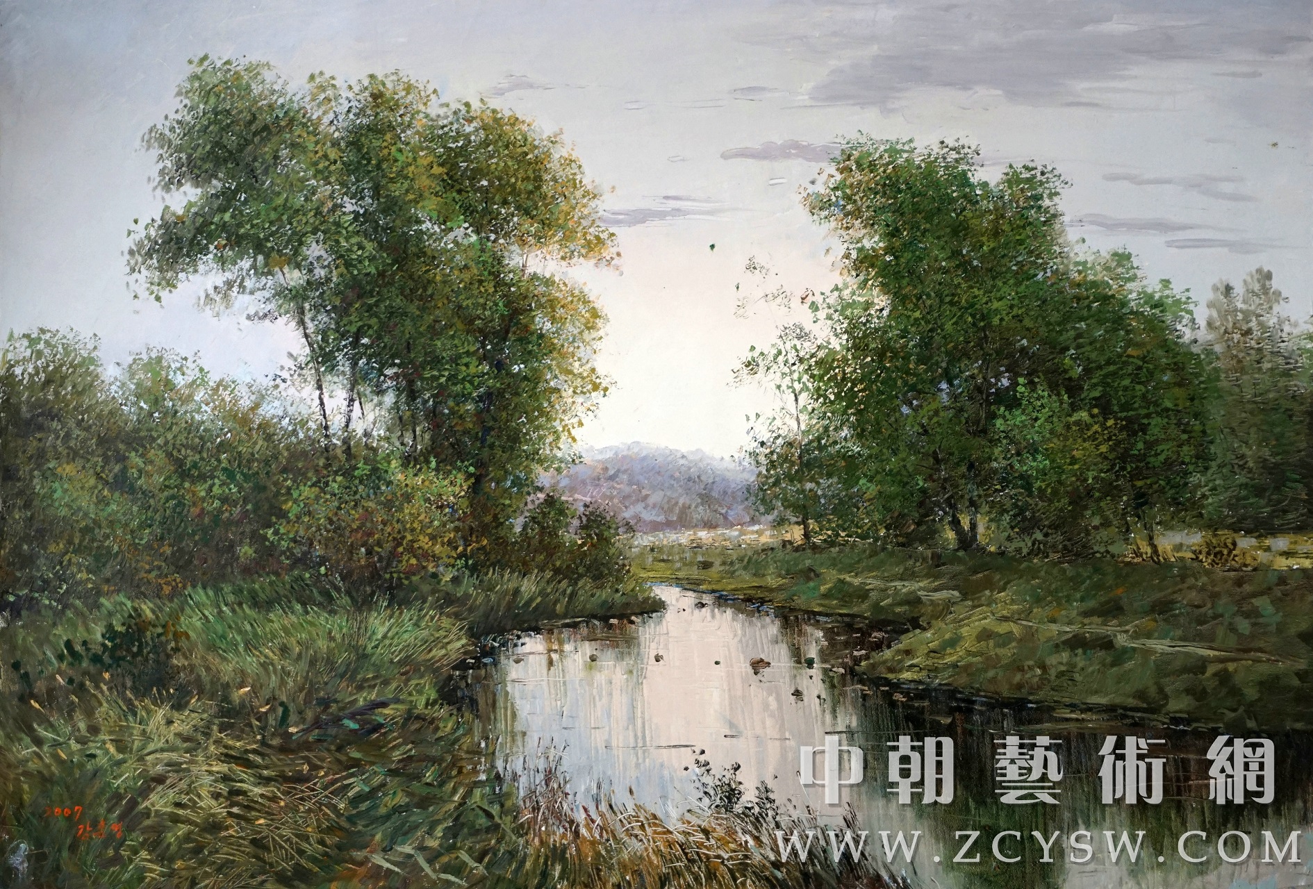 朝鲜画/朝鲜油画-夏日