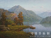朝鲜画/朝鲜油画-妙香山人家