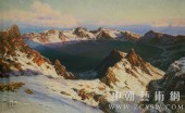 朝鲜画/朝鲜油画-白头山天池 
