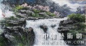 朝鲜画/朝鲜油画-峡谷