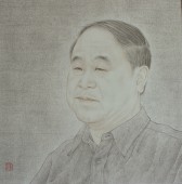 刘学云创作《莫言先生肖像》