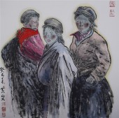 三个藏族女孩子
