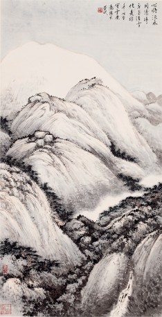 雪景山水