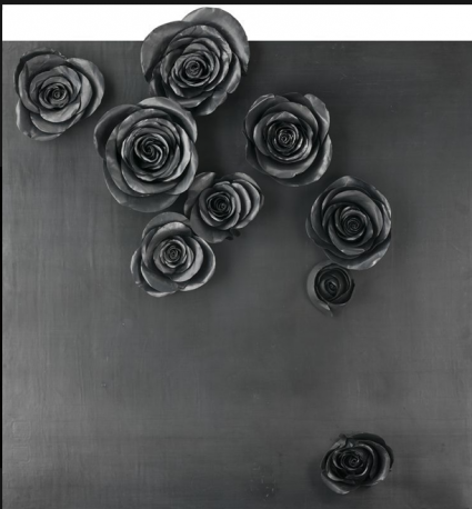 玫瑰122x122x5cm铅皮2010