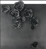 玫瑰122x122x5cm铅皮2010