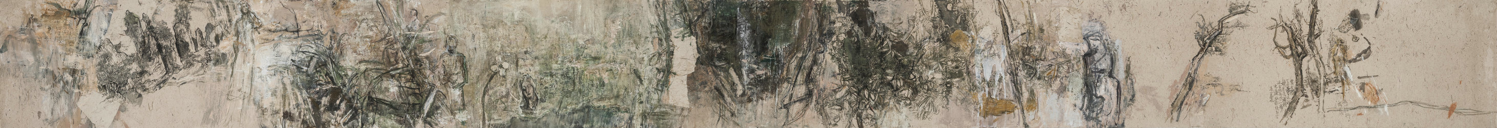 1 敞开的峡谷博物馆 2014 纸本 38X428cm
