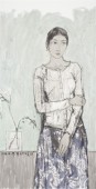 《新女性系列之五》纸本水墨136cm×68cm2014