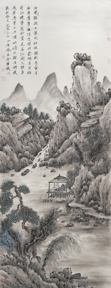 原国镭 南唐旧梦图220cmx86cm 国画 2014年