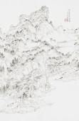 山樵格法系列——拟夏日山居图