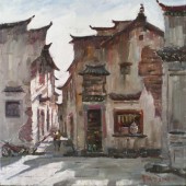 中国当代实力派油画家---【常斌平】《查济古村写生系列作品》