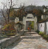 中国当代实力派油画家---【常斌平】《查济古村写生系列作品》