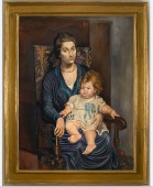 罗森贝尔格夫人与女儿的肖像