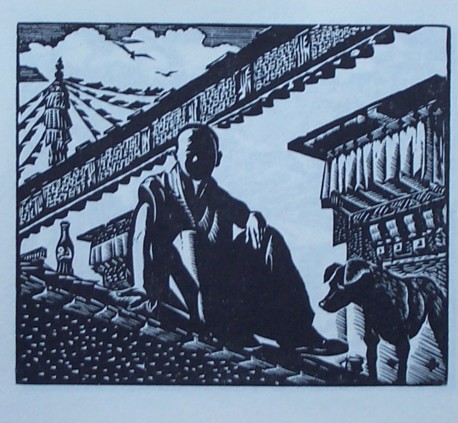 29黑白木刻组画18cmX15cm