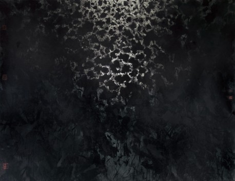 《荷塘·2013 No008》 150x200cm 纸本水墨 2013 陆春涛