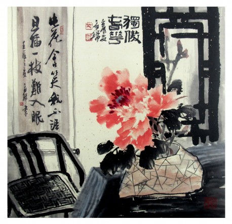 独傲春华 赵多瑞 68cm×68cm  