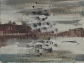 《西湖2》赵峥嵘2014年布面油画30x40cm副本
