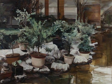 花园，200x150cm,布面油画，2013，Garden,200x150cm, oil on linen,201310