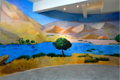 Natural History 6Plywood curved wallAcrylic painting850x350cm2013