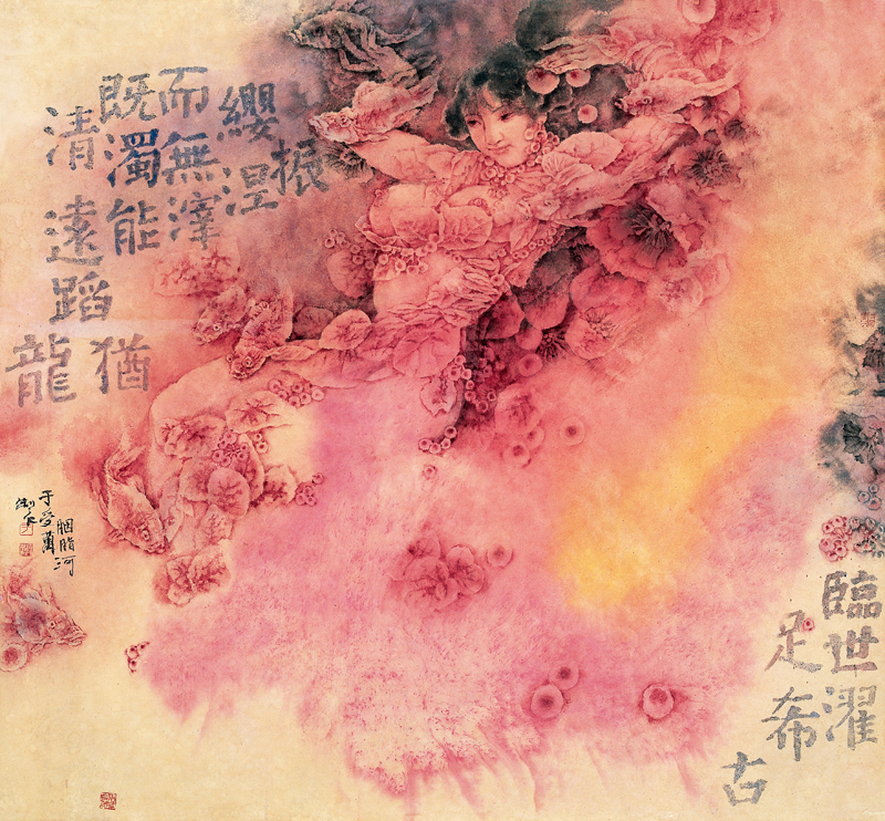 2胭脂河  85×93cm