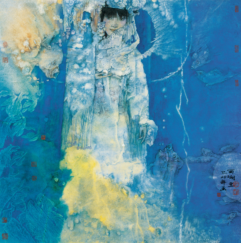 1《全图本新绘图聊斋志异》画选 ·西湖主 67 ×67cm