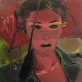 Rainy day，50×50cm,布面油画,2011年，底价3500元